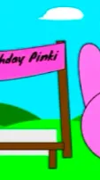 ai character: Pinkis birthday  background