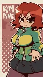 ai character: Kim pine background