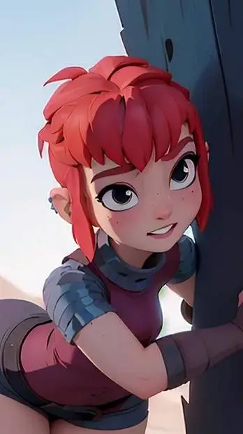 ai character: Nimona  background