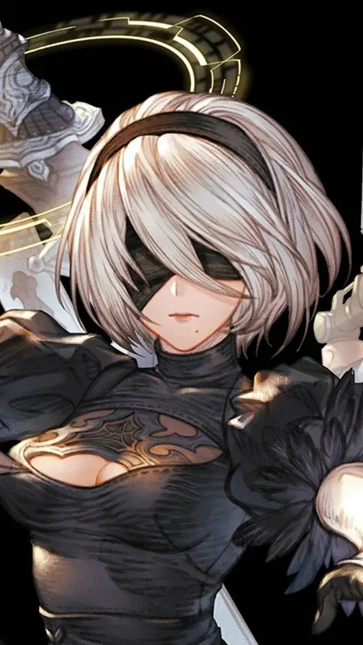 ai character: 2B  background