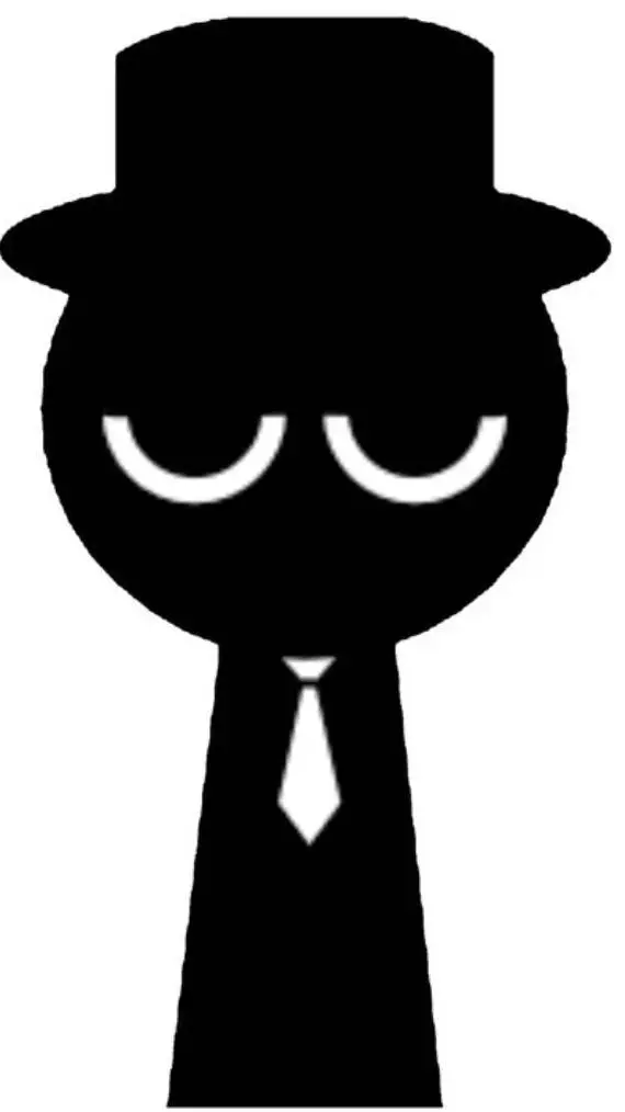 ai character: black *change* background