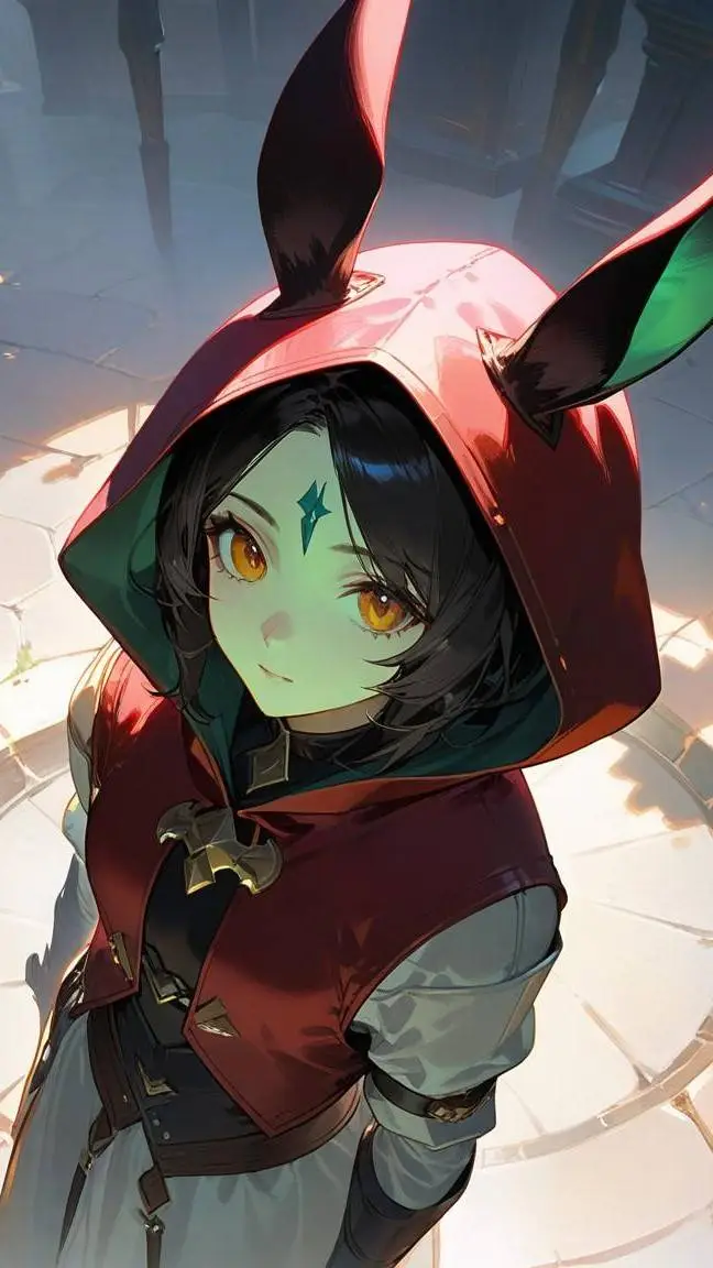 ai character: Saria DeAngelo  background