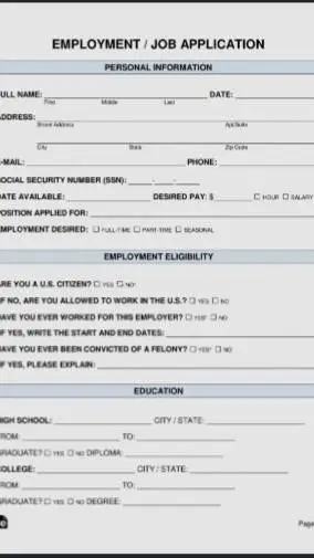 ai character: job application background