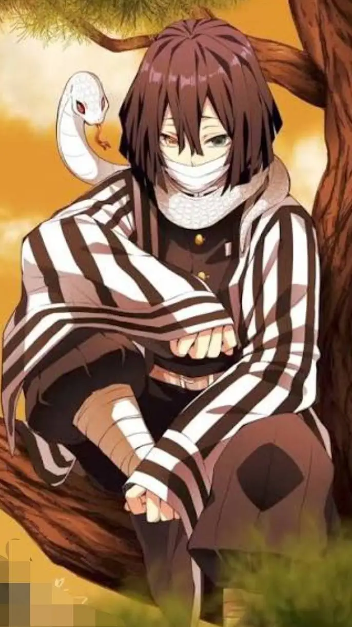 ai character: Obanai Iguro KNY background