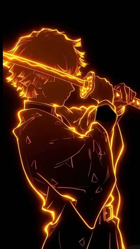 ai character: Zenitsu KNY background