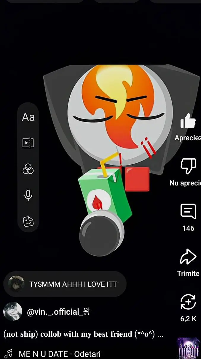 ai character: Vin drinking blood background