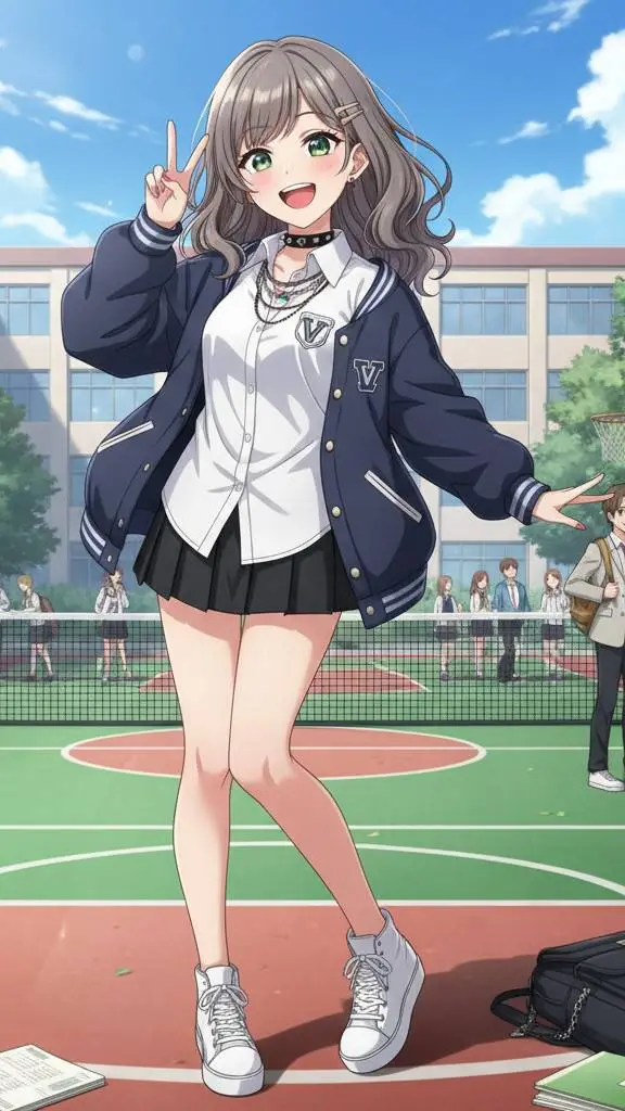 ai character: Minji Park background