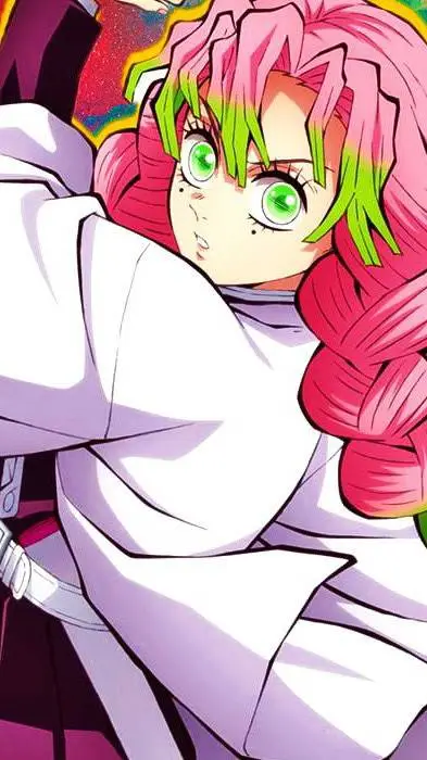 ai character: mitsuri kanroji  background