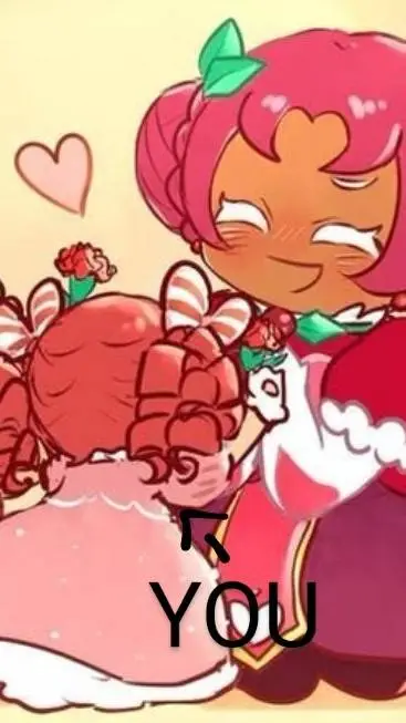 ai character: hollyberry cookie  background