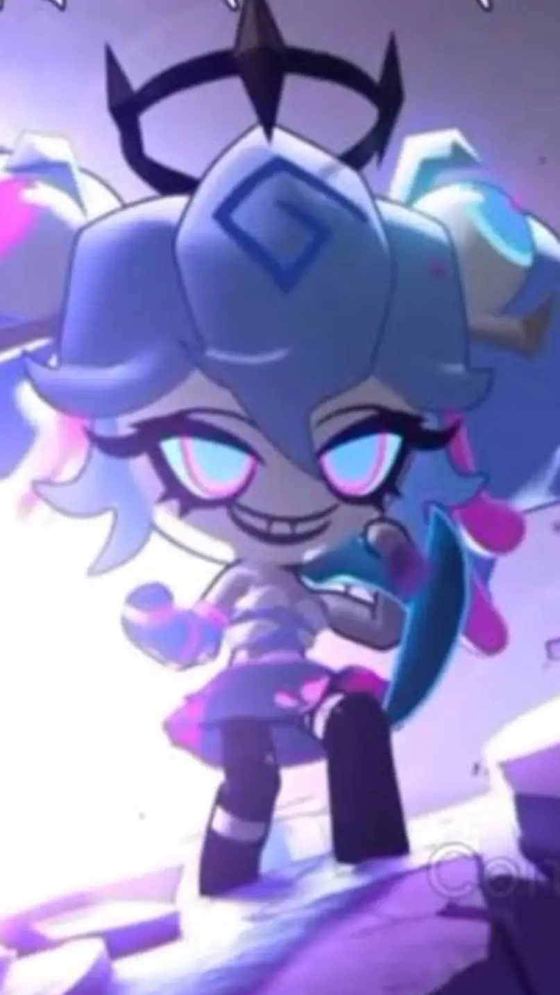 ai character: melanchream cookie background