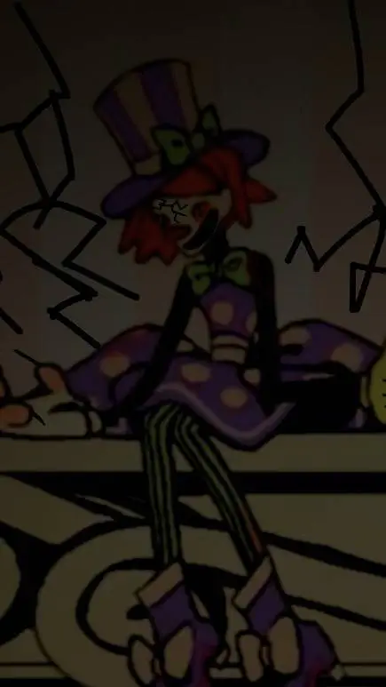 ai character: ms.stretch(horror) background