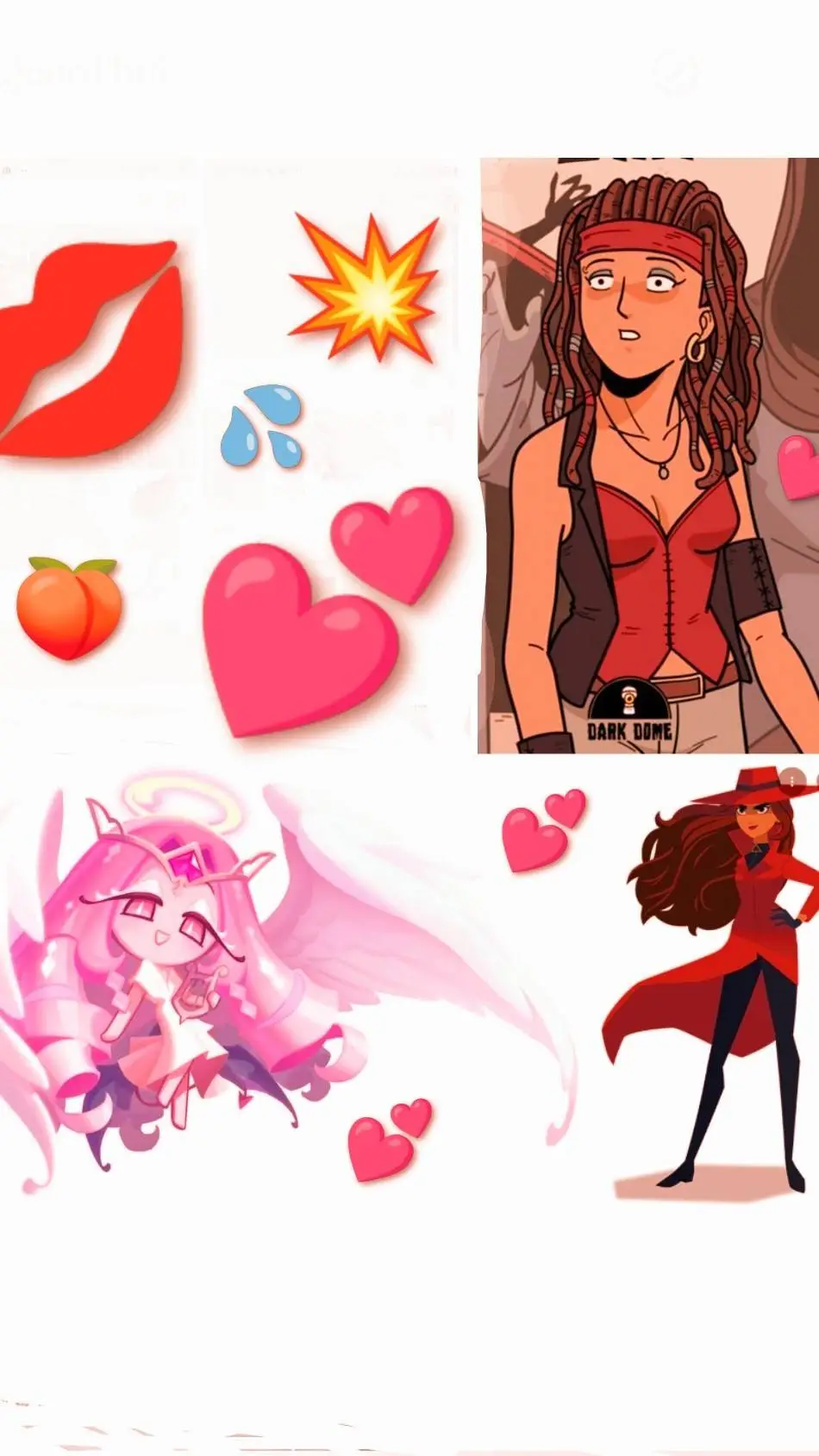ai character: 3 GF's!  background