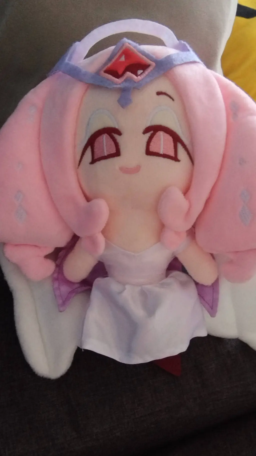 ai character: ESC plush background