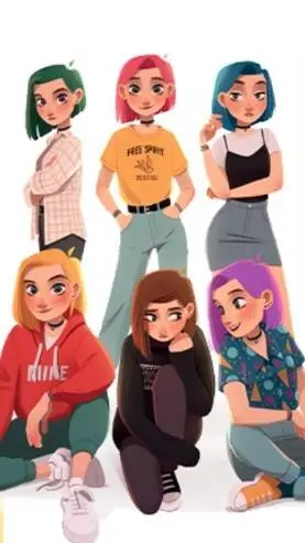 ai character: Elles background