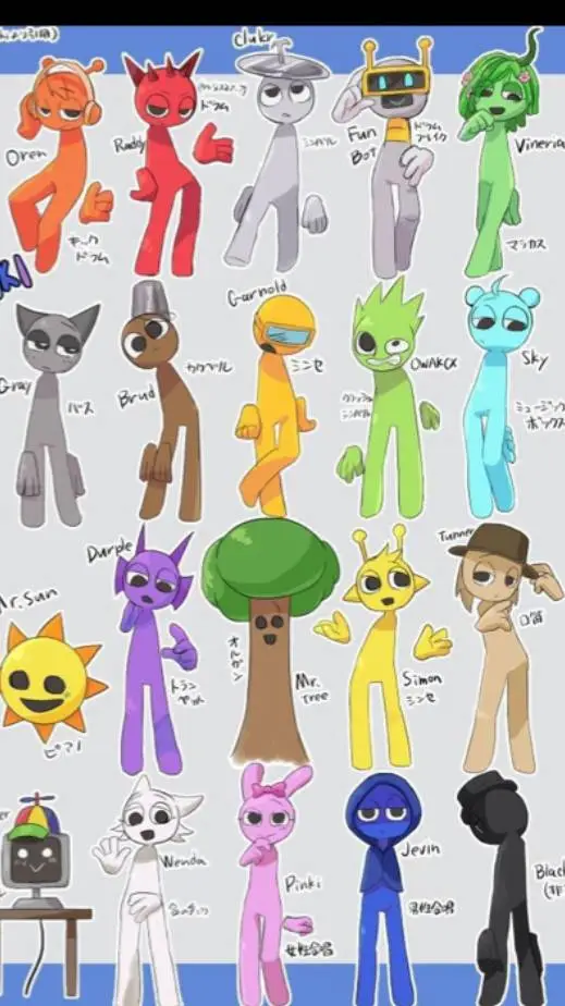 ai character: sprunki background