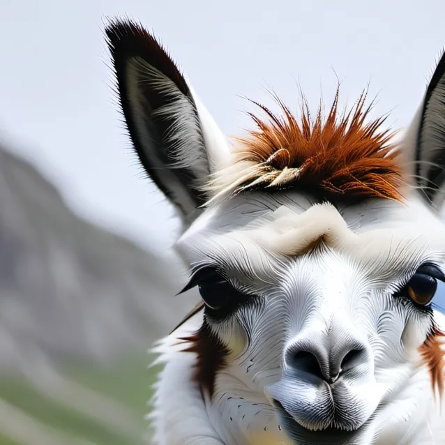 chat with ai character: a Lama with a baby