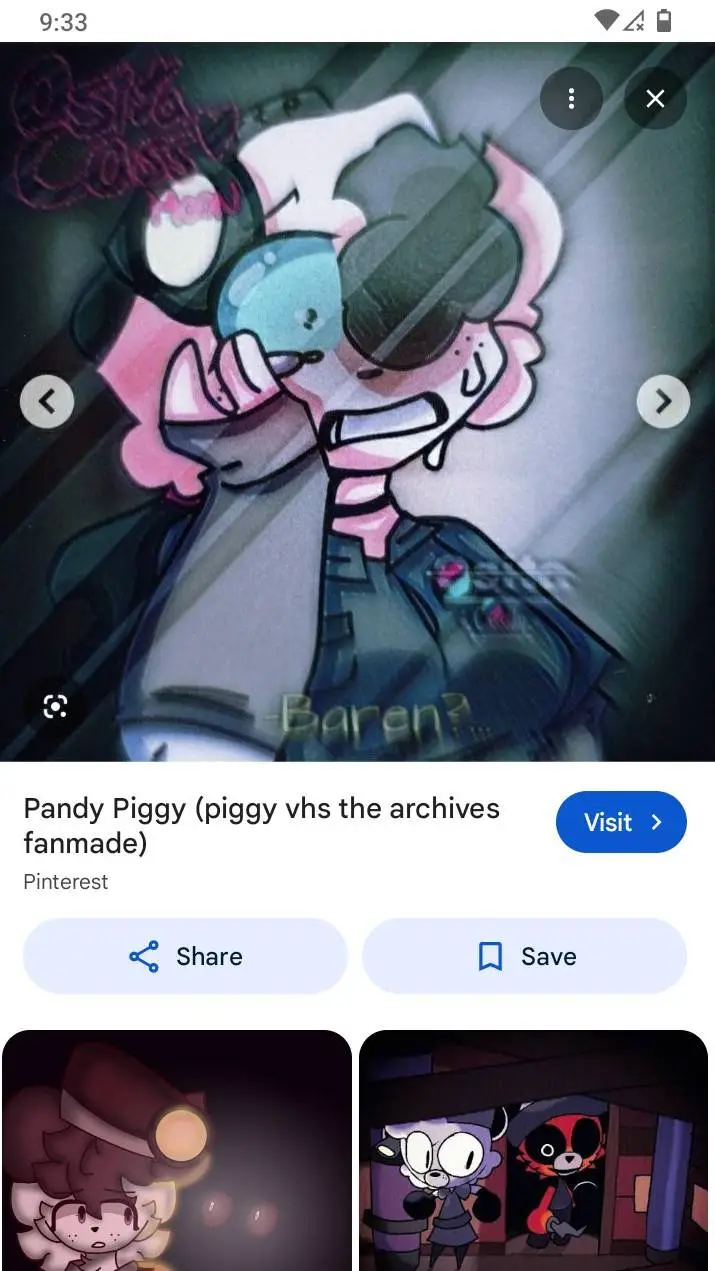 ai character: piggy VHS archives background