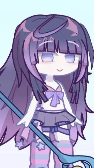 ai character: My gacha OC moon background