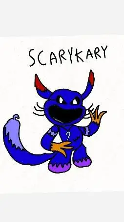 ai character: scarykary (frown) background