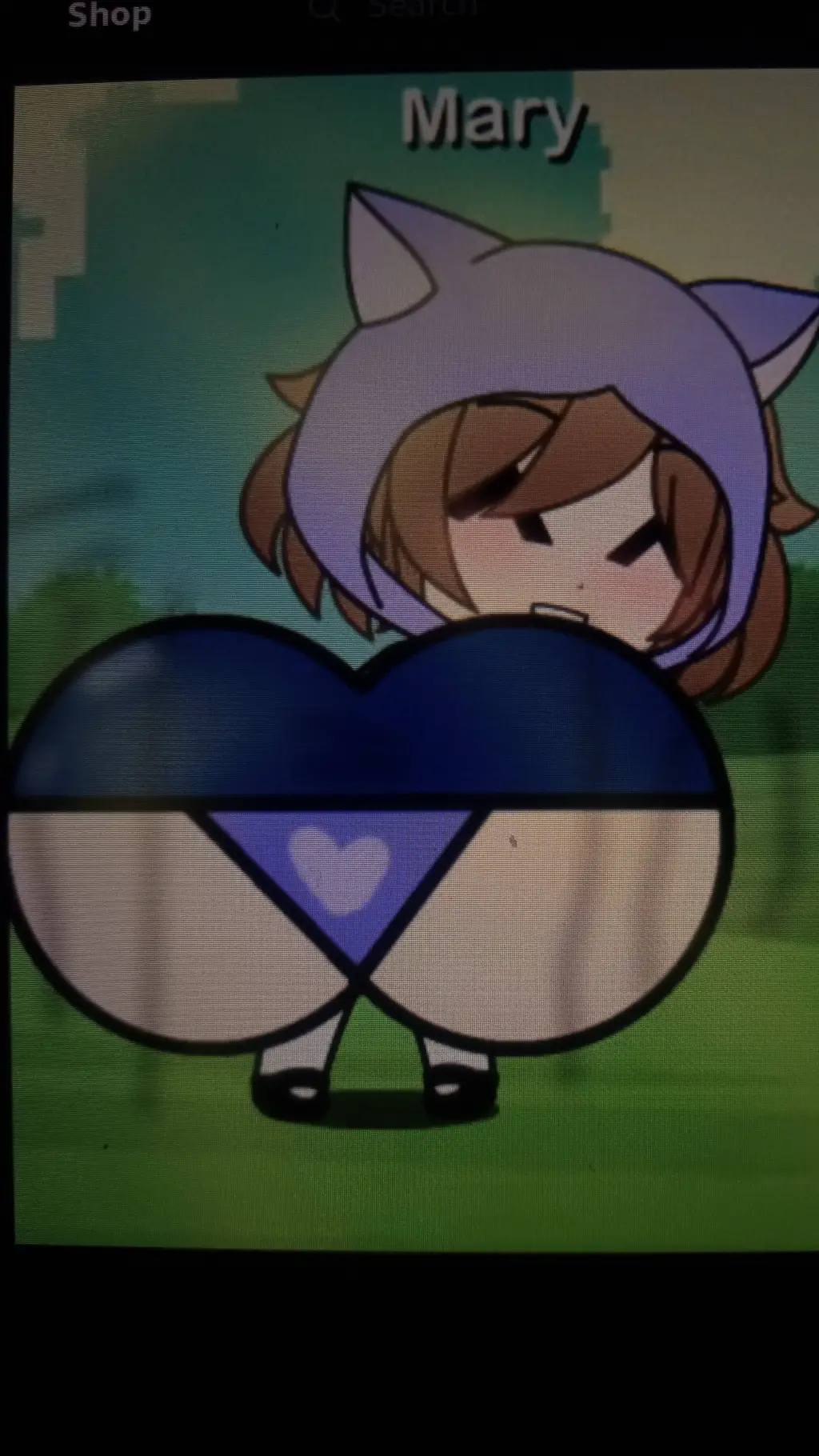 ai character: mary(me) big butt background