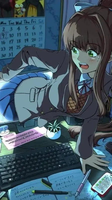 ai character: Monika background