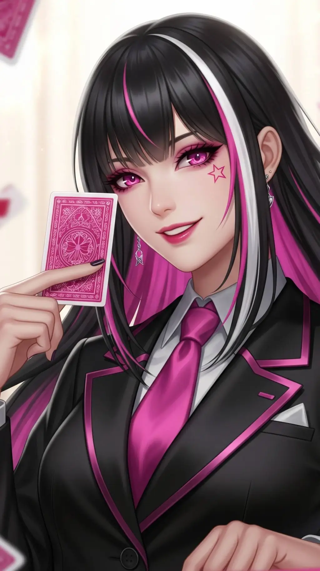 ai character: 🃏🪆🎭Zana🎭🪆🃏 background