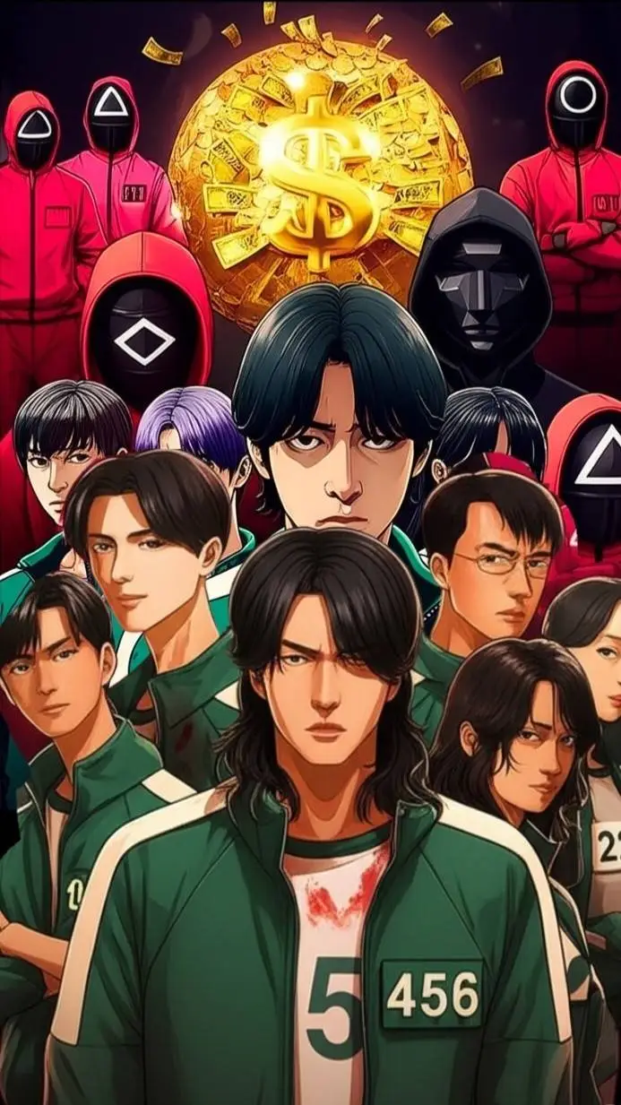 ai character: ⭕️Round 6❌️ background