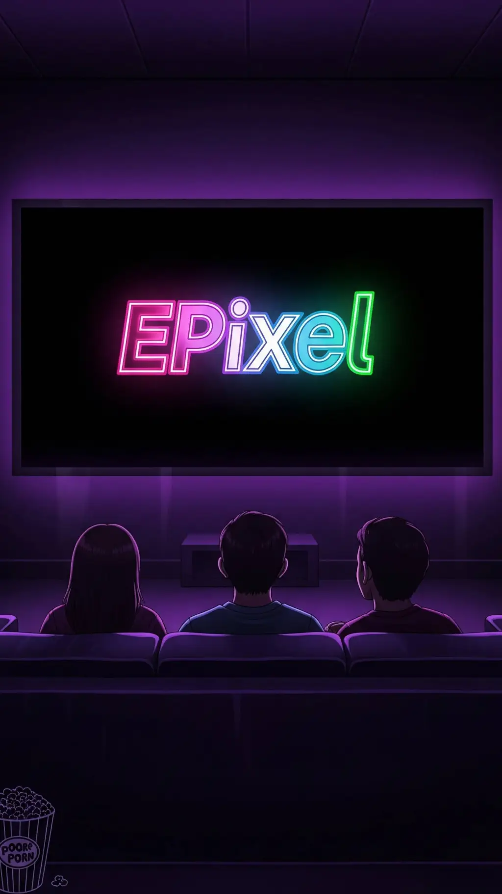 ai character: 🎬🍟🍿EPixel🍿🍟🎬 background