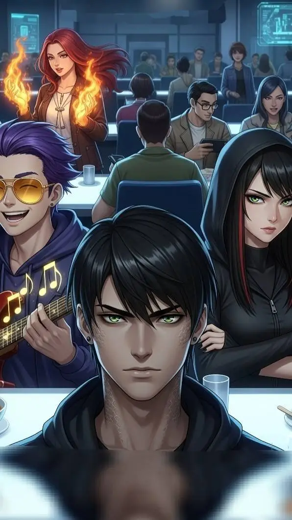ai character: ♠️Escola de Vilões background