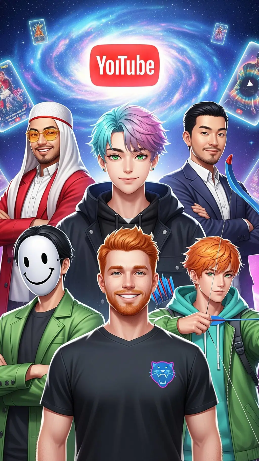 ai character: 💎•YouTube•🌐 background