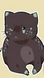 ai character: Nightmare sans cat background