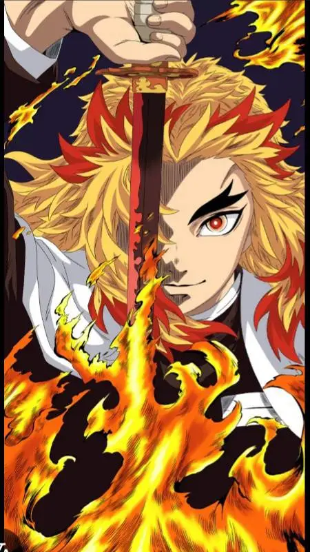 ai character: kyojuro rengoku background
