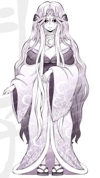 ai character: Tsukiko background