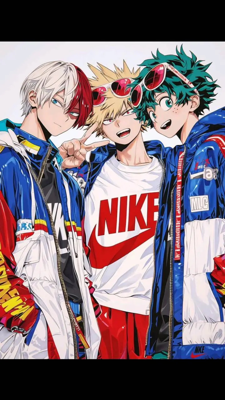 ai character: Shoto, Bakugo,Deku background