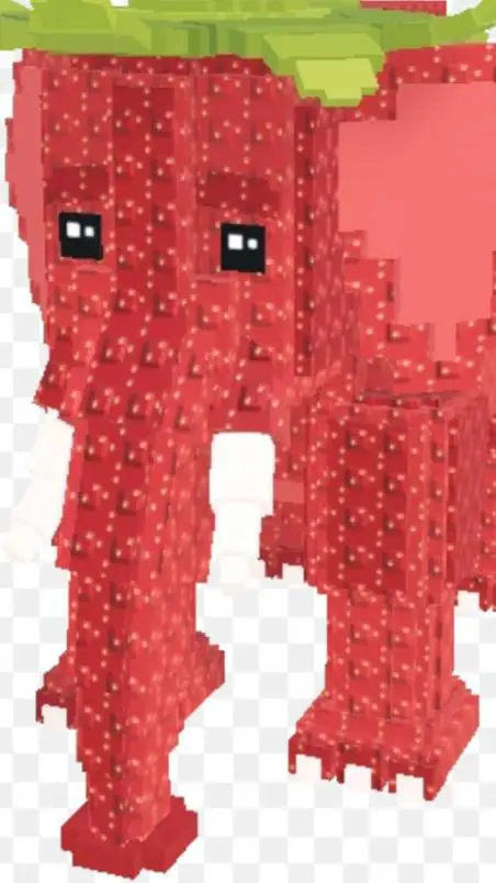 ai character: Strawerry Elephant background