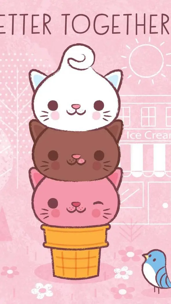 ai character: kitty cones(humans background