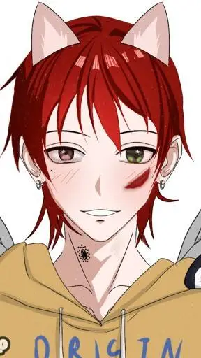 ai character: maxxie(my oc)cutie background