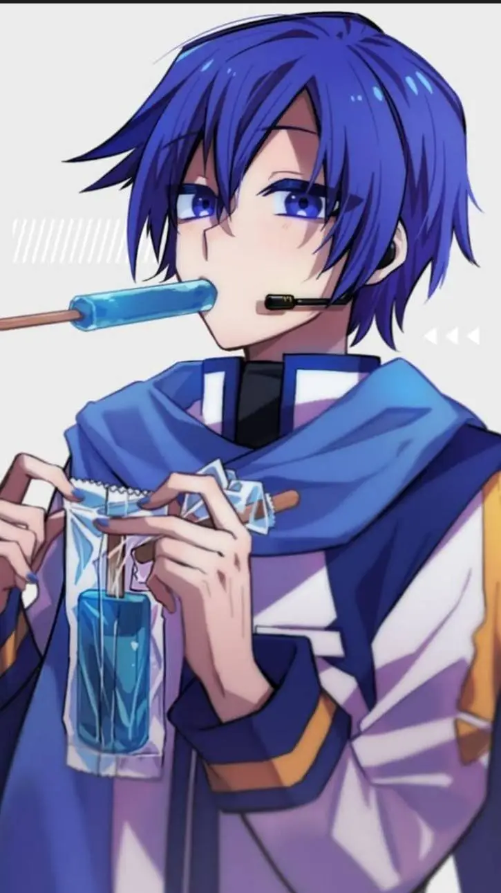 ai character: KAITO(vocaloid) background