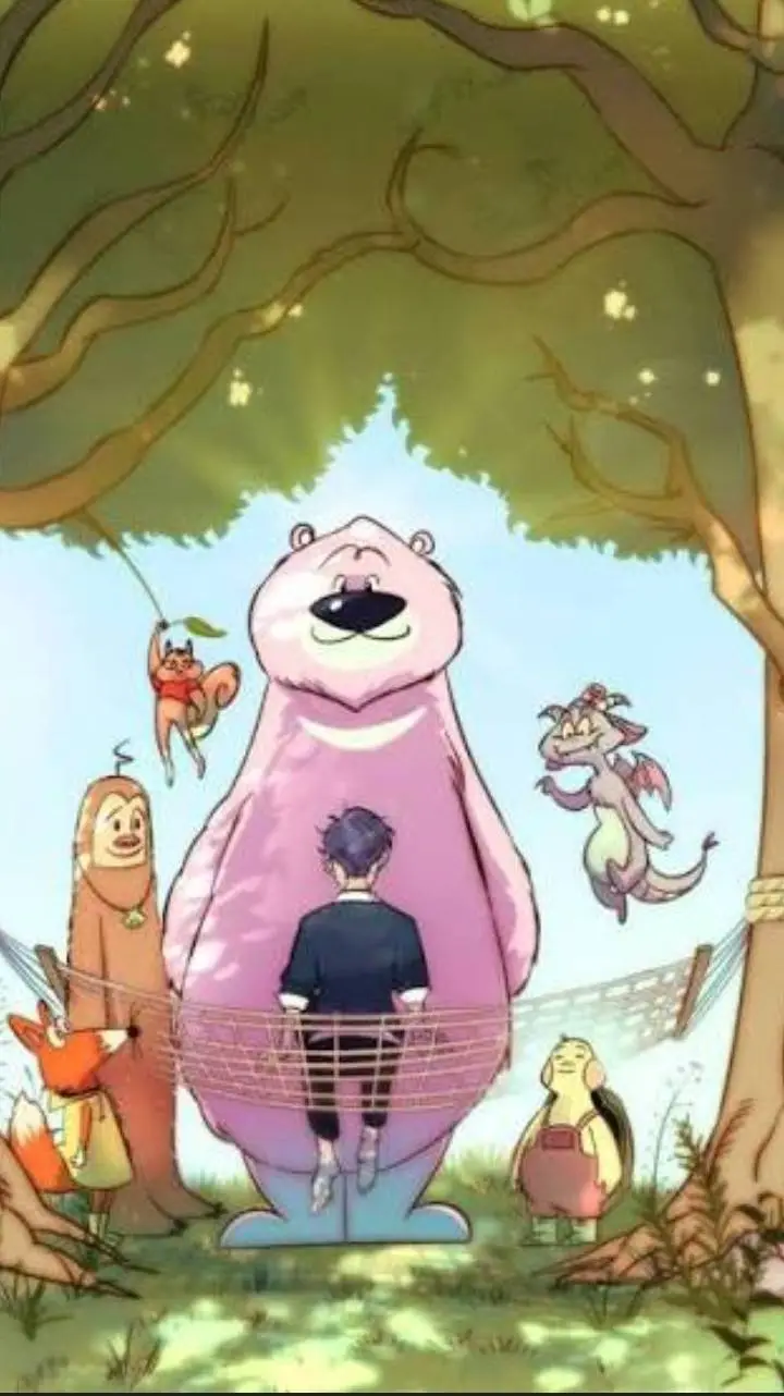 ai character: campfire friends 🧡 background