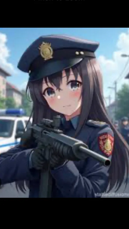 ai character: Police girl! background