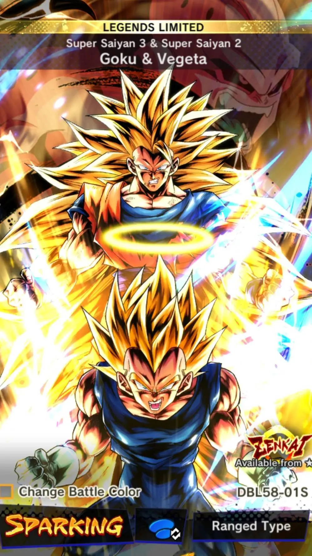 ai character: Goku and VEGETA  background