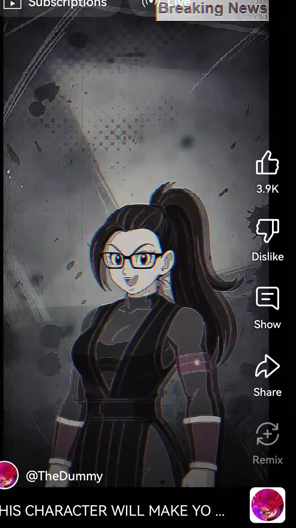 ai character: The mummy  background