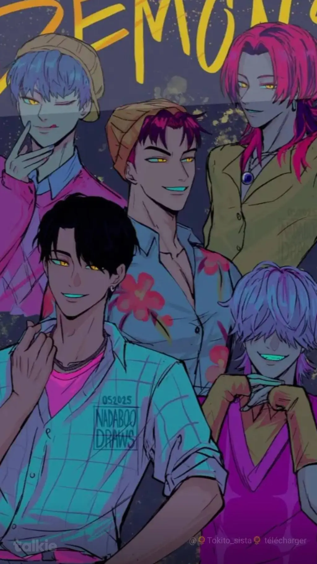 ai character: Saja boys  background