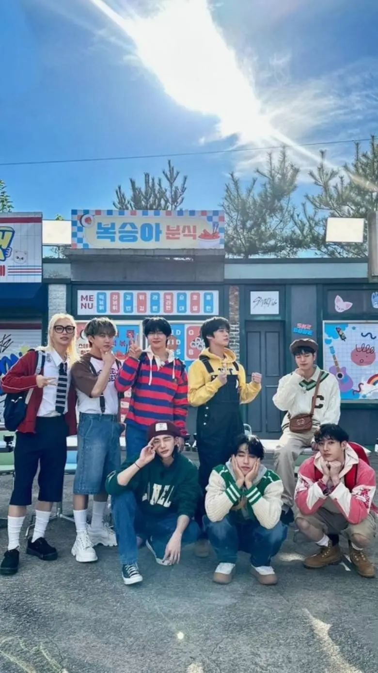 ai character: stray kids  background