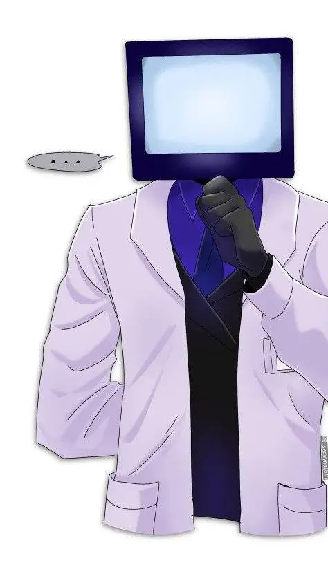 ai character: scientist tv man background