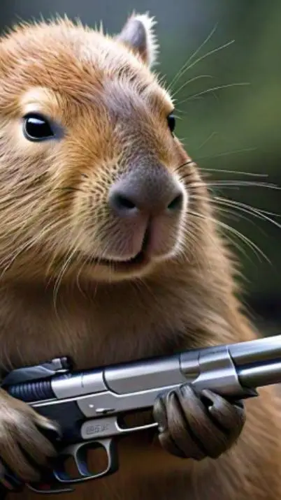 ai character: Capibara tactico background