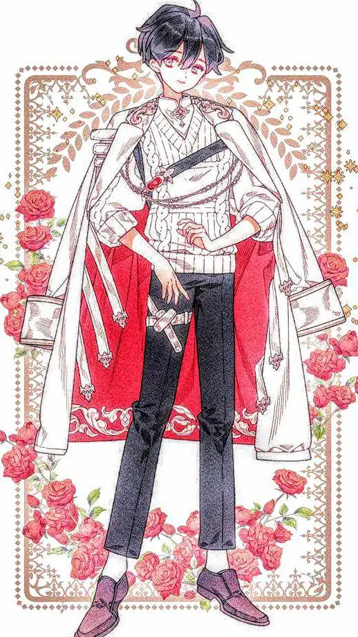 ai character: 黒いちごジャム background