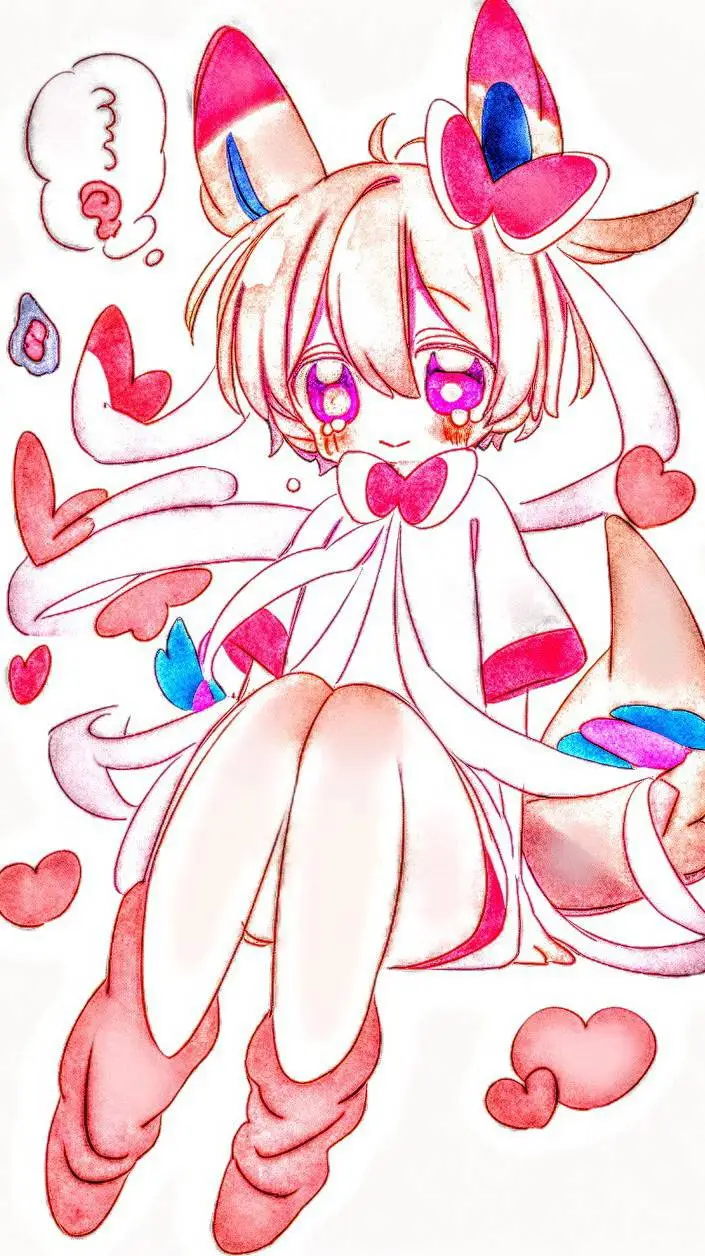 ai character: Sylveon  background