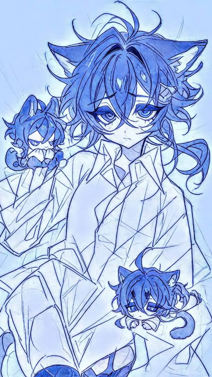 ai character: Aoi Neko background