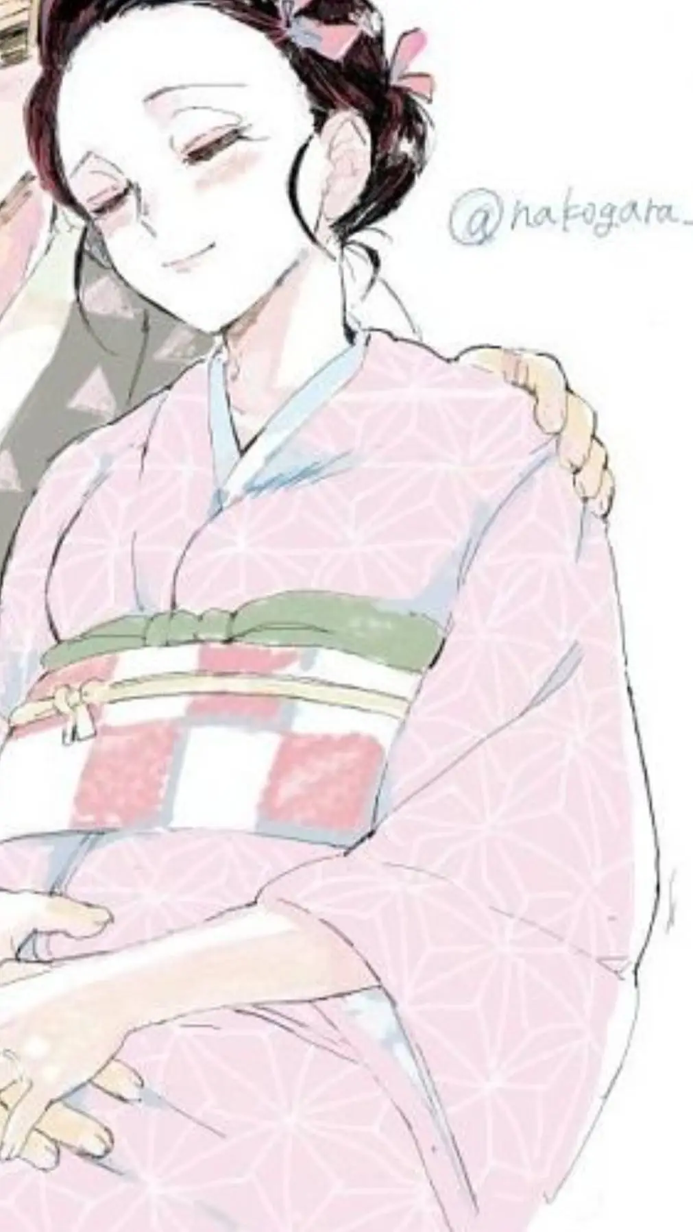 ai character: Nezuko embarazada  background